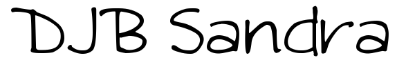 DJB Sandra Dee font preview
